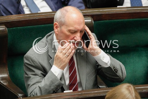  07.06.2018 WARSZAWA SEJM <br />POSIEDZENIE SEJMU<br />N/Z ANTONI MACIEREWICZ<br /> 