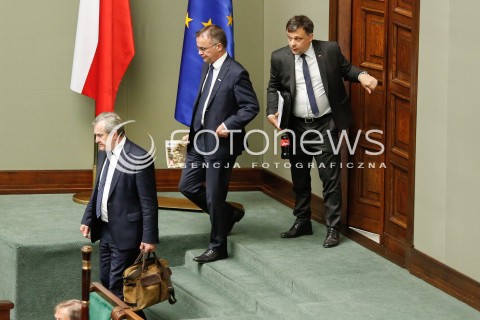  07.06.2018 WARSZAWA SEJM <br />POSIEDZENIE SEJMU<br />N/Z PIOTR GLINSKI JAROSLAW SELLIN<br /> 