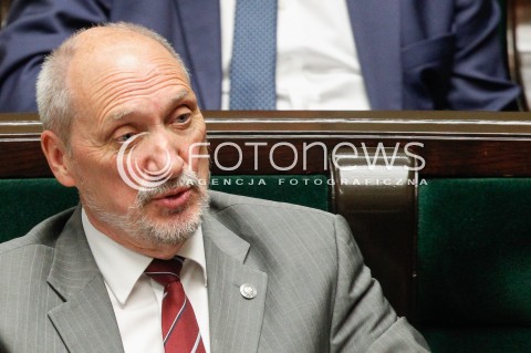  07.06.2018 WARSZAWA SEJM <br />POSIEDZENIE SEJMU<br />N/Z ANTONI MACIEREWICZ<br /> 