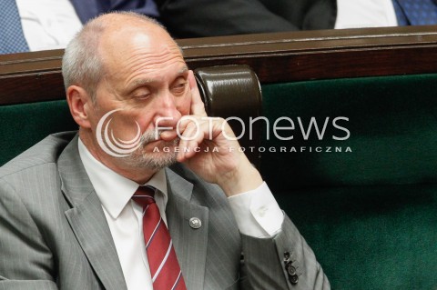  07.06.2018 WARSZAWA SEJM <br />POSIEDZENIE SEJMU<br />N/Z ANTONI MACIEREWICZ<br /> 