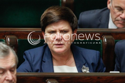 07.06.2018 WARSZAWA SEJM <br />POSIEDZENIE SEJMU<br />N/Z BEATA SZYDLO<br /> 