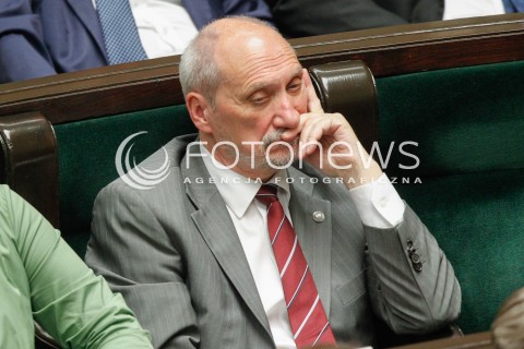  07.06.2018 WARSZAWA SEJM <br />POSIEDZENIE SEJMU<br />N/Z ANTONI MACIEREWICZ<br /> 