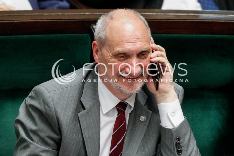  07.06.2018 WARSZAWA SEJM <br />POSIEDZENIE SEJMU<br />N/Z ANTONI MACIEREWICZ<br /> 
