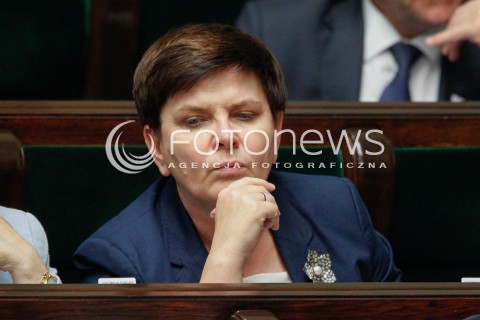  07.06.2018 WARSZAWA SEJM <br />POSIEDZENIE SEJMU<br />N/Z BEATA SZYDLO<br /> 