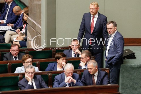 07.06.2018 WARSZAWA SEJM <br />POSIEDZENIE SEJMU<br />N/Z MARIUSZ BLASZCZAK PIOTR GLINSKI JAROSLAW GOWIN JACEK ZALEK MARIUSZ KAMINSKI JAROSLAW SELLIN BEATA SZYDLO<br /> 