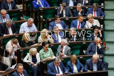  07.06.2018 WARSZAWA SEJM <br />POSIEDZENIE SEJMU<br />N/Z SALA OBRAD WIDOK VIEW POSLOWIE MALGORZATA WASSERMANN MAREK SUSKI ELZBIETA WITEK<br /> 