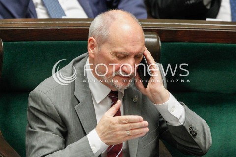  07.06.2018 WARSZAWA SEJM <br />POSIEDZENIE SEJMU<br />N/Z ANTONI MACIEREWICZ<br /> 