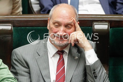  07.06.2018 WARSZAWA SEJM <br />POSIEDZENIE SEJMU<br />N/Z ANTONI MACIEREWICZ<br /> 