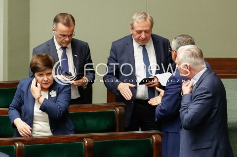  07.06.2018 WARSZAWA SEJM <br />POSIEDZENIE SEJMU<br />N/Z JAROSLAW SELLIN HENRYK KOWALCZYK ANDRZEJ ADAMCZYK BEATA SZYDLO JAROSLAW GOWIN<br /> 
