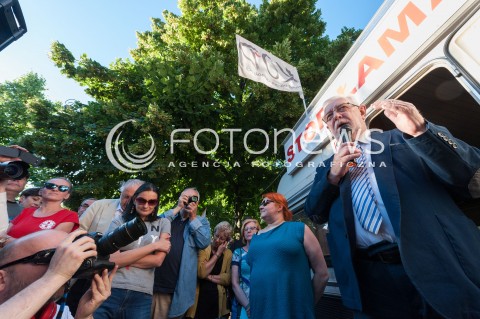  07.06.2018 WARSZAWA<br />KOD ZAKONCZYL PROTEST POD KPRM W WARSZAWIE<br />N/Z ANDRZEJ RZEPLINSKI JERZY STEPIEN<br /> 