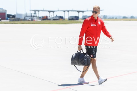  07.06.2018 LOTNISKO RZESZOW JASIONKA<br />ODLOT REPREZENTACJI POLSKI PILKARZY PO ZGRUPOWANIU W ARLAMOWIE NA MECZ DO POZNANIA <br />N/Z LUKASZ TEODORCZYK<br /> 