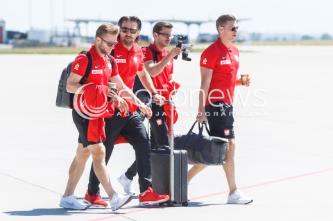 07.06.2018 LOTNISKO RZESZOW JASIONKA<br />ODLOT REPREZENTACJI POLSKI PILKARZY PO ZGRUPOWANIU W ARLAMOWIE NA MECZ DO POZNANIA <br />N/Z <br /> 