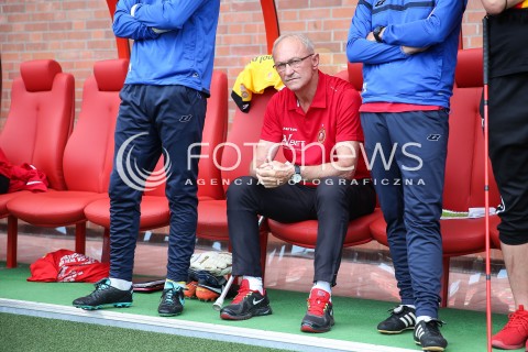  09.06.2018 LODZ <br />
PILKA NOZNA MEZCZYZN III LIGA SEZON 2017/2018<br />
MECZ WIDZEW LODZ - LECHIA TOMASZOW MAZOWIECKI<br />
N/Z TRENER FRANCISZEK SMUDA<br />
 