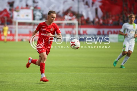  09.06.2018 LODZ <br />
PILKA NOZNA MEZCZYZN III LIGA SEZON 2017/2018<br />
MECZ WIDZEW LODZ - LECHIA TOMASZOW MAZOWIECKI<br />
N/Z KACPER FALON<br />
 
