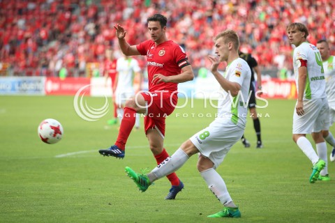  09.06.2018 LODZ <br />
PILKA NOZNA MEZCZYZN III LIGA SEZON 2017/2018<br />
MECZ WIDZEW LODZ - LECHIA TOMASZOW MAZOWIECKI<br />
N/Z ROBERT DEMJAN<br />
 