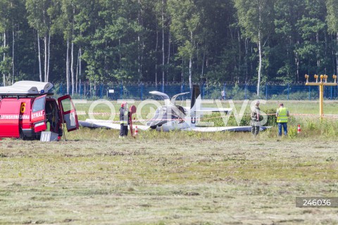  09.06.2018 LOTNISKO RZESZOW JASIONKA <br />WYPADEK UKRAINSKIEGO SAMOLOTU VAN'S AIRCRAFT RV-10 NA LOTNISKU RZESZOW JASIONKA. TRZY OSOBY ZOSTALY RANNE I PRZETRANSPORTOWANE SMIGLOWCEM DO SZPITALA W RZESZOWIE<br />N/Z SAMOLOT RV-10 REJESTRACJA UR-PMAV<br /> 