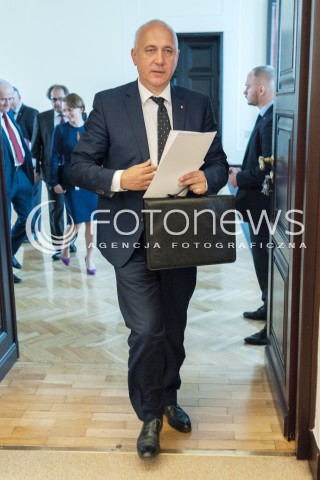  12.06.2018 WARSZAWA<br />POSIEDZENIE RADY MINISTROW<br />N/Z JOACHIM BRUDZINSKI<br /> 