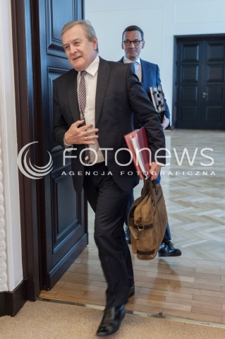  12.06.2018 WARSZAWA<br />POSIEDZENIE RADY MINISTROW<br />N/Z PIOTR GLINSKI PREMIER  PREMIER MATEUSZ MORAWIECKI<br /> 