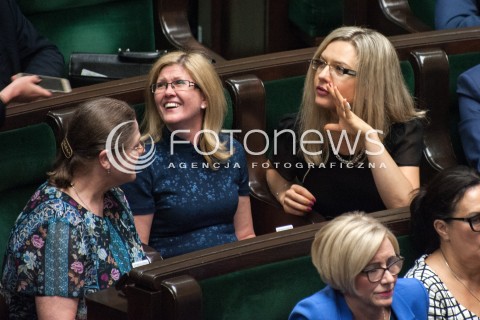  14.06.2018 WARSZAWA<br />POSIEDZENIE SEJMU<br />N/Z KRYSTYNA PAWLOWICZ MALGORZATA WASSERMANN IWONA ARENT<br /> 