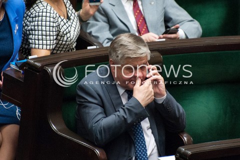 14.06.2018 WARSZAWA<br />POSIEDZENIE SEJMU<br />N/Z KRZYSZTOF JURGIEL<br /> 