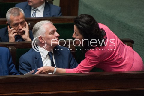  14.06.2018 WARSZAWA<br />POSIEDZENIE SEJMU<br />N/Z JAROSLAW GOWIN ANNA PALUCH<br /> 