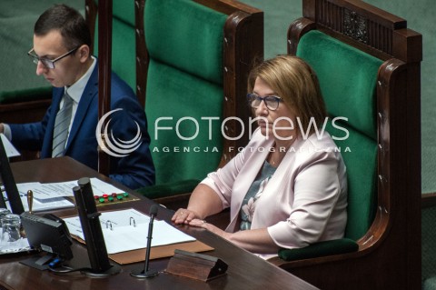  14.06.2018 WARSZAWA<br />POSIEDZENIE SEJMU<br />N/Z BEATA MAZUREK<br /> 