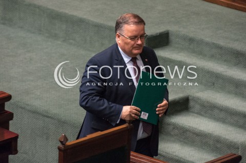  14.06.2018 WARSZAWA<br />POSIEDZENIE SEJMU<br />N/Z ANDRZEJ DERA<br /> 