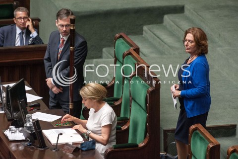  14.06.2018 WARSZAWA<br />POSIEDZENIE SEJMU<br />N/Z MALGORZATA KIDAWA BLONSKA BARBARA DOLNIAK<br /> 