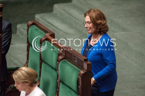  14.06.2018 WARSZAWA<br />POSIEDZENIE SEJMU<br />N/Z MALGORZATA KIDAWA BLONSKA <br /> 