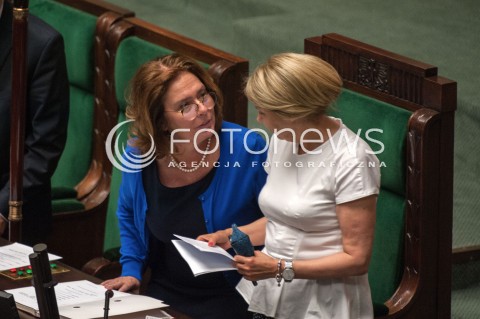  14.06.2018 WARSZAWA<br />POSIEDZENIE SEJMU<br />N/Z MALGORZATA KIDAWA BLONSKA BARBARA DOLNIAK<br /> 