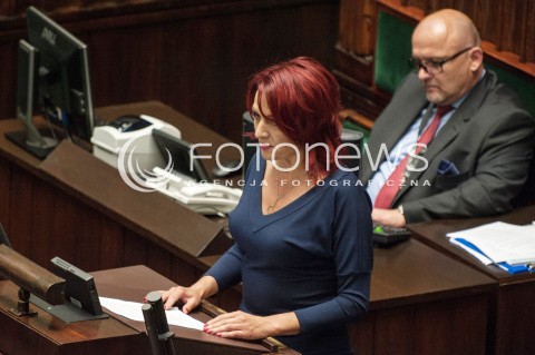  14.06.2018 WARSZAWA<br />POSIEDZENIE SEJMU<br />N/Z BERNADETA KRYNICKA<br /> 