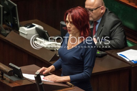  14.06.2018 WARSZAWA<br />POSIEDZENIE SEJMU<br />N/Z BERNADETA KRYNICKA<br /> 