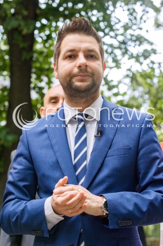  14.06.2018 WARSZAWA<br />KONFERENCJA PATRYKA JAKIEGO BEZPIECZNA WARSZAWA<br />N/Z PATRYK JAKI<br /> 