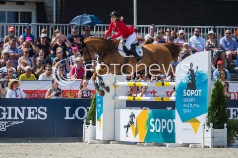  17.06.2018 SOPOT<br />CSIO LONGINES FEI JUMPING NATIONS CUP OF POLAND<br />INTERNATIONAL TEAM COMPETITION<br />N/Z JOANNE MEYER ZIMMERMANN (HORSE GOJA)<br /> 