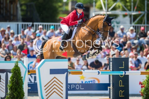  17.06.2018 SOPOT<br />CSIO LONGINES FEI JUMPING NATIONS CUP OF POLAND<br />INTERNATIONAL TEAM COMPETITION<br />N/Z LILLIE KEENAN (HORSE SUPER SOX)<br /> 