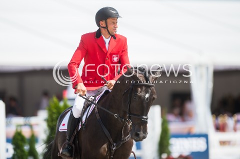  17.06.2018 SOPOT<br />CSIO LONGINES FEI JUMPING NATIONS CUP OF POLAND<br />INTERNATIONAL TEAM COMPETITION<br />N/Z JAROSLAW SKRZYCZYNSKI (HORSE CALEVO)<br /> 