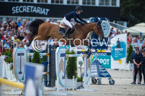  17.06.2018 SOPOT<br />CSIO LONGINES FEI JUMPING NATIONS CUP OF POLAND<br />INTERNATIONAL TEAM COMPETITION<br />N/Z IRMA KARLSSON (HORSE IDA VAN DE BISSCHOP)<br /> 
