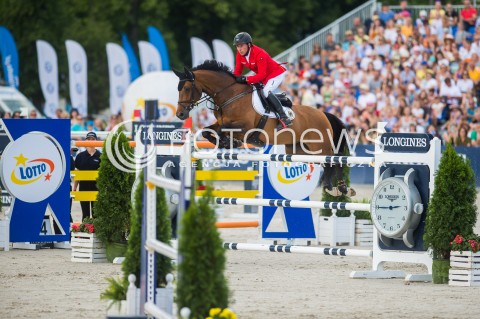  17.06.2018 SOPOT<br />CSIO LONGINES FEI JUMPING NATIONS CUP OF POLAND<br />INTERNATIONAL TEAM COMPETITION<br />N/Z HANS DIETER DREHER (HORSE BERLINDA)<br /> 