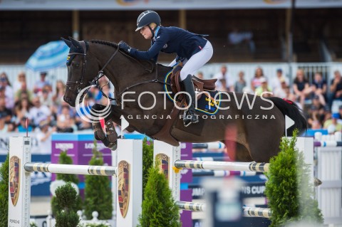  17.06.2018 SOPOT<br />CSIO LONGINES FEI JUMPING NATIONS CUP OF POLAND<br />INTERNATIONAL TEAM COMPETITION<br />N/Z EVELINA TOVEK (HORSE MILLS SHERIDAN)<br /> 