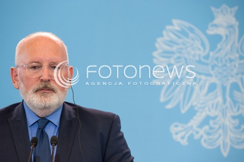  18.06.2018 WARSZAWA<br />SPOTKANIE MATEUSZA MORAWIECKIEGO Z FRANSEM TIMMERMANSEM W WARSZAWIE<br />N/Z FRANS TIMMERMANS<br /> 