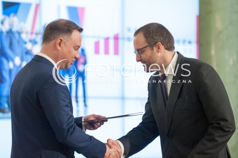  19.06.2018 WARSZAWA<br />POWOLANIE KAPITULY NAGRODY GOSPODARCZEJ PREZYDENTA RP<br />N/Z ANDRZEJ DUDA MAREK DIETL<br /> 