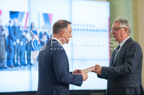  19.06.2018 WARSZAWA<br />POWOLANIE KAPITULY NAGRODY GOSPODARCZEJ PREZYDENTA RP<br />N/Z ANDRZEJ DUDA JANUSZ FILIPIAK<br /> 