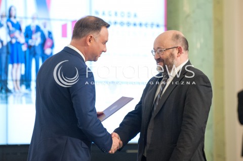  19.06.2018 WARSZAWA<br />POWOLANIE KAPITULY NAGRODY GOSPODARCZEJ PREZYDENTA RP<br />N/Z ANDRZEJ DUDA PAWEL JABLONSKI<br /> 