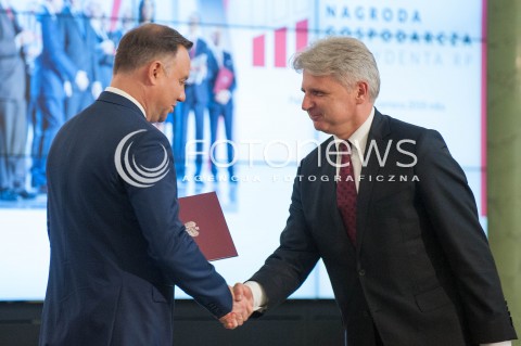  19.06.2018 WARSZAWA<br />POWOLANIE KAPITULY NAGRODY GOSPODARCZEJ PREZYDENTA RP<br />N/Z ANDRZEJ DUDA CEZARY KOCHALSKI<br /> 