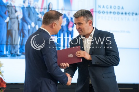  19.06.2018 WARSZAWA<br />POWOLANIE KAPITULY NAGRODY GOSPODARCZEJ PREZYDENTA RP<br />N/Z ANDRZEJ DUDA TOMASZ PISULA<br /> 
