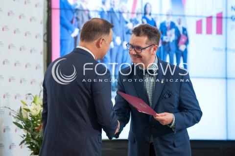  19.06.2018 WARSZAWA<br />POWOLANIE KAPITULY NAGRODY GOSPODARCZEJ PREZYDENTA RP<br />N/Z ANDRZEJ DUDA PIOTR WACHOWIAK<br /> 