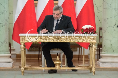 20.06.2018 WARSZAWA<br />NOMINACJA NOWEGO MINISTRA ROLNICTWA I ROZWOJU WSI<br />N/Z JAN ARDANOWSKI<br /> 