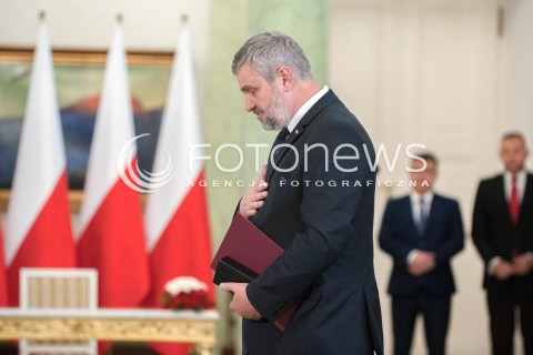  20.06.2018 WARSZAWA<br />NOMINACJA NOWEGO MINISTRA ROLNICTWA I ROZWOJU WSI<br />N/Z JAN ARDANOWSKI<br /> 
