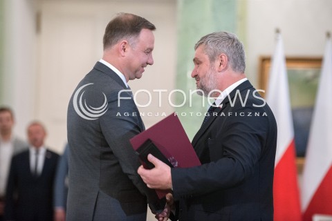  20.06.2018 WARSZAWA<br />NOMINACJA NOWEGO MINISTRA ROLNICTWA I ROZWOJU WSI<br />N/Z JAN ARDANOWSKI ANDRZEJ DUDA<br /> 