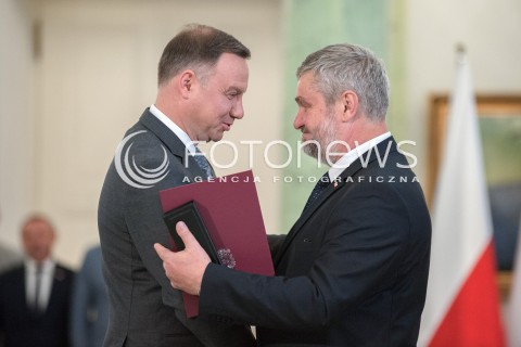  20.06.2018 WARSZAWA<br />NOMINACJA NOWEGO MINISTRA ROLNICTWA I ROZWOJU WSI<br />N/Z JAN ARDANOWSKI ANDRZEJ DUDA<br /> 